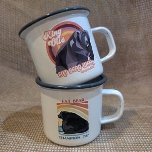 Katmai Conservancy Fat Bear Week Enameled Metal Mugs